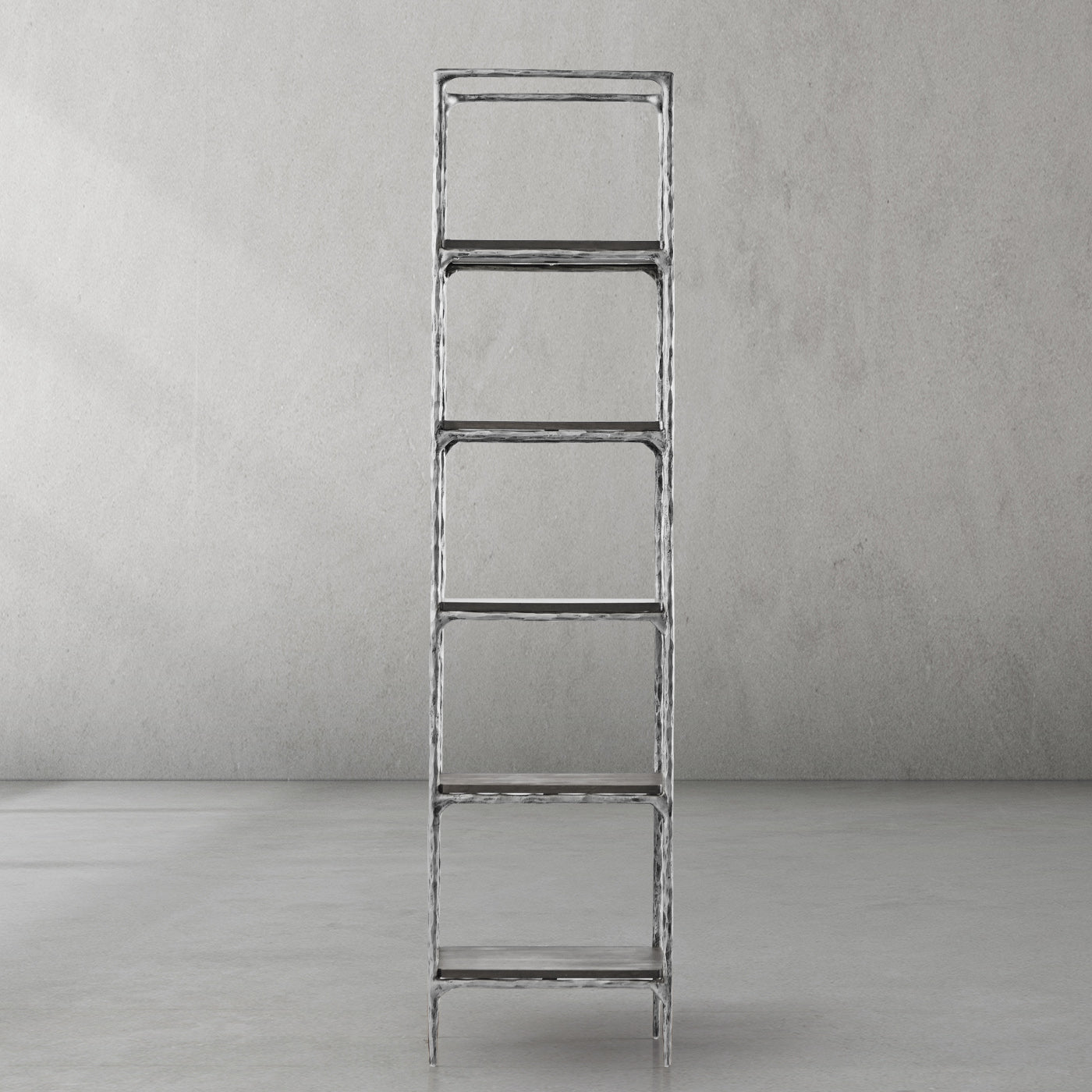 Hand Forged Metal Wooden Shelving
