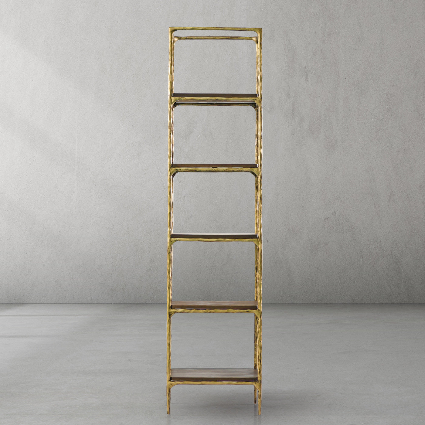 Hand Forged Metal Wooden Shelving