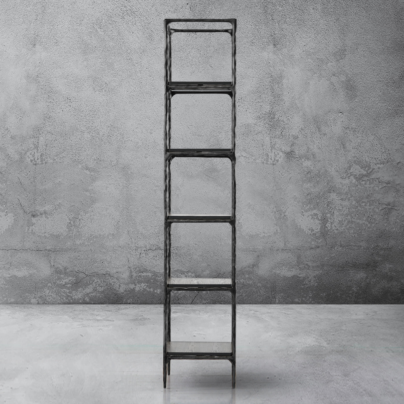 Hand Forged Metal Wooden Shelving