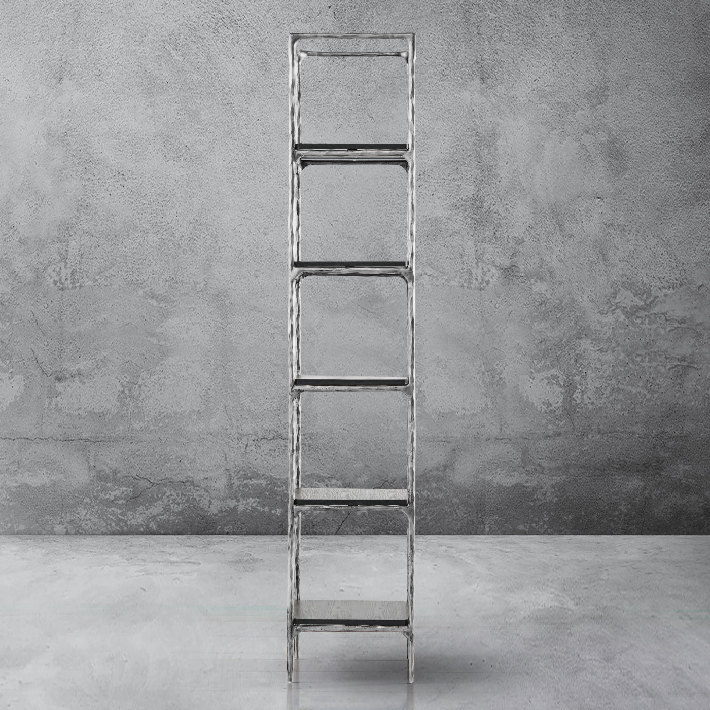 Hand Forged Metal Wooden Shelving