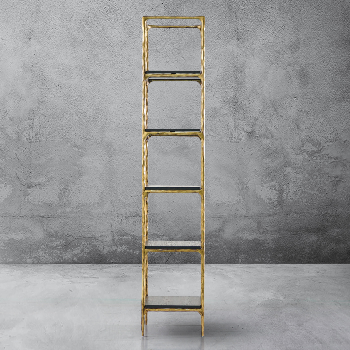 Hand Forged Metal Wooden Shelving