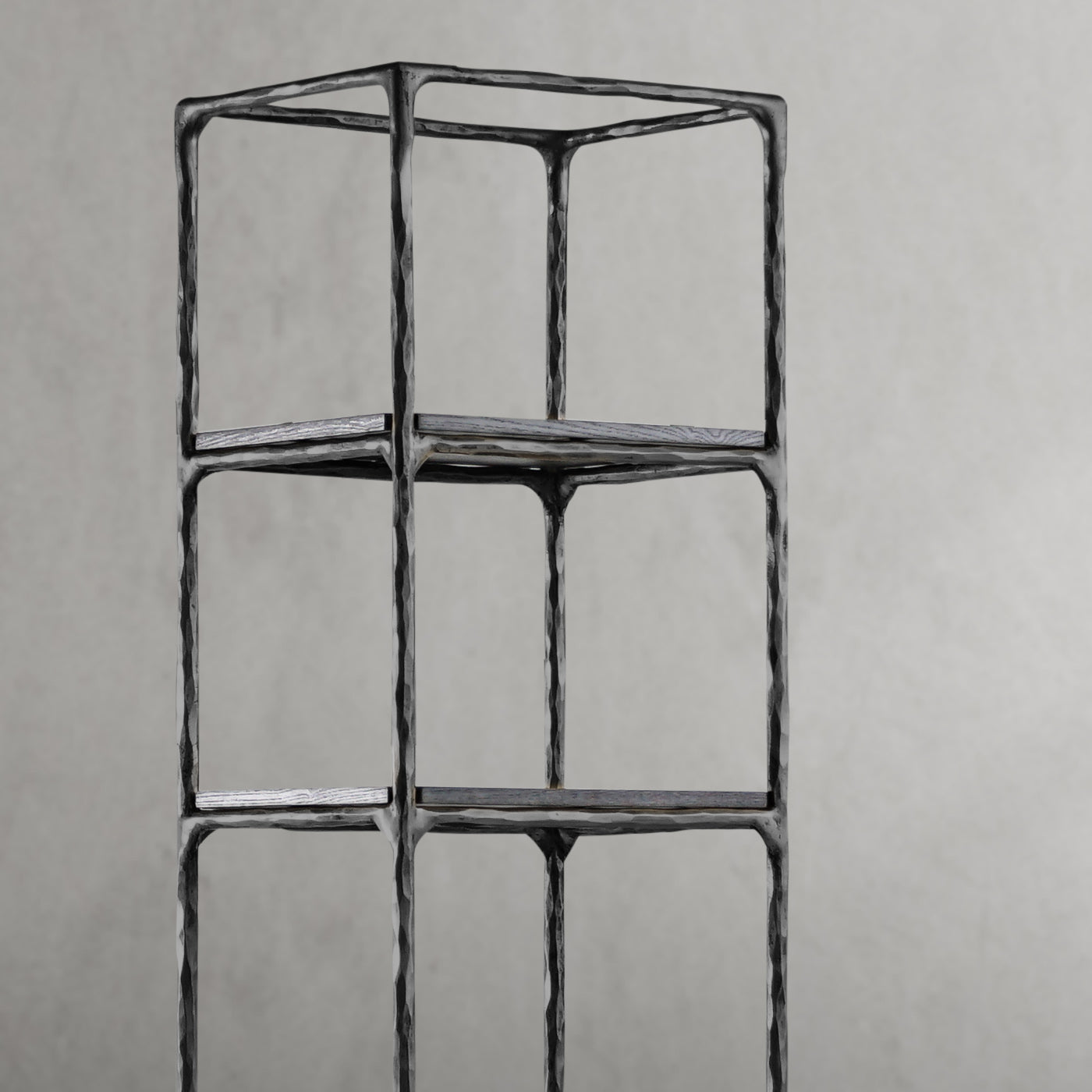 Hand Forged Metal Wooden Shelving