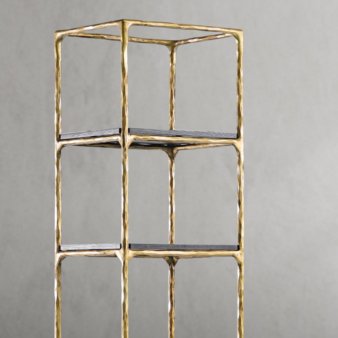 Hand Forged Metal Wooden Shelving