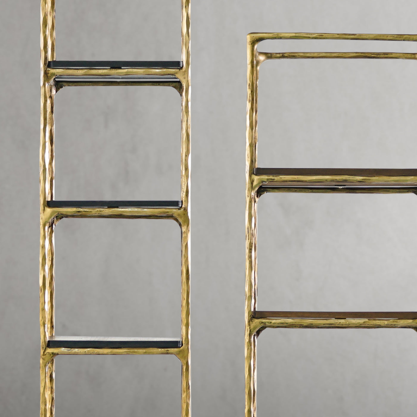 Hand Forged Metal Wooden Shelving