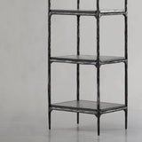 Hand Forged Metal Wooden Shelving