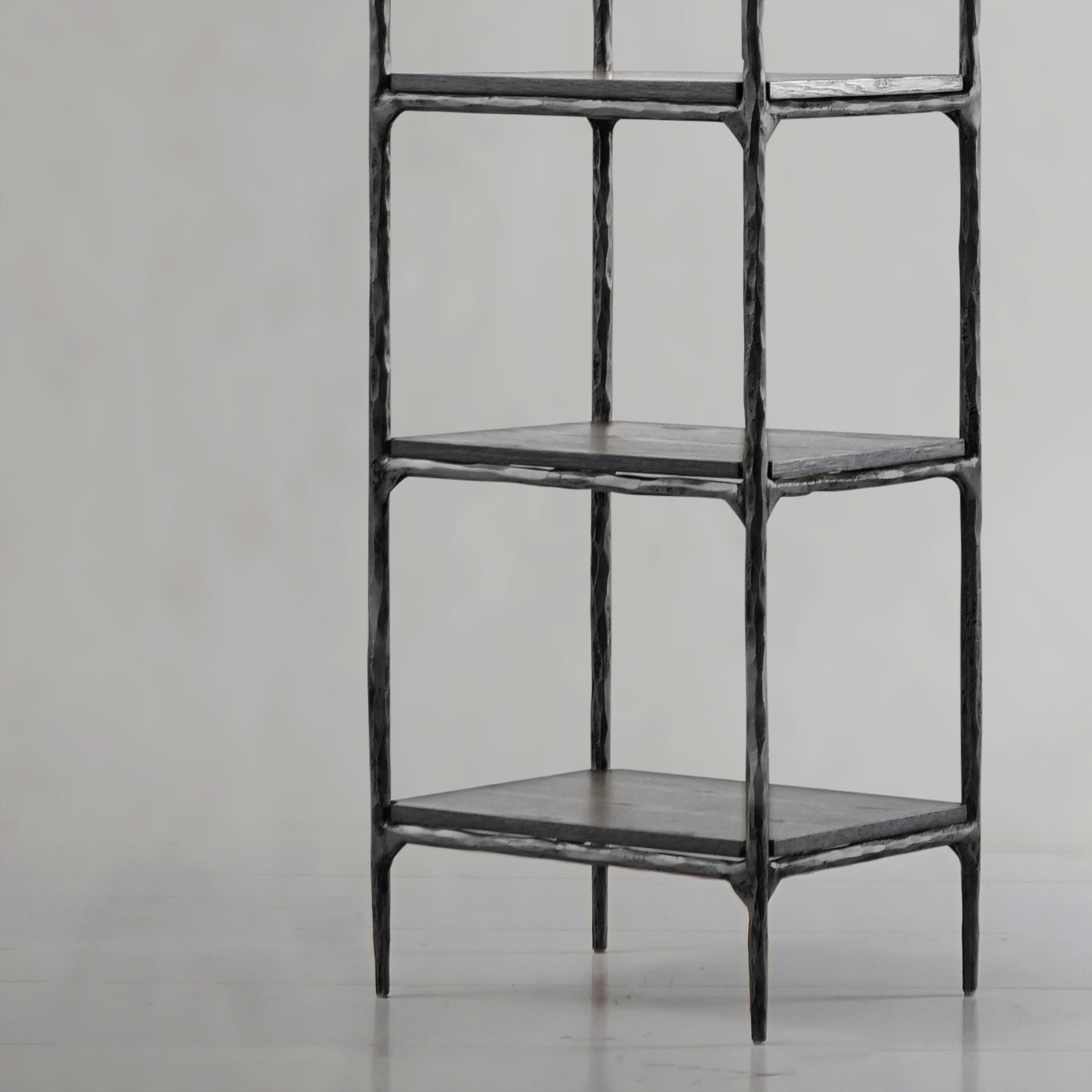 Hand Forged Metal Wooden Shelving