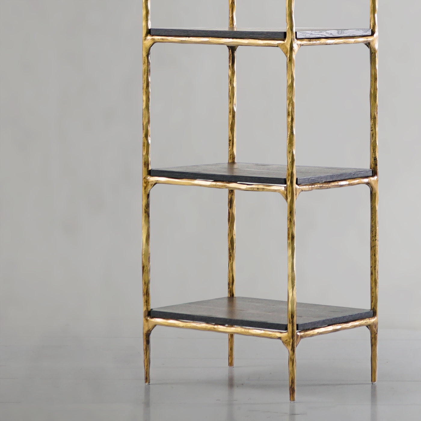 Hand Forged Metal Wooden Shelving