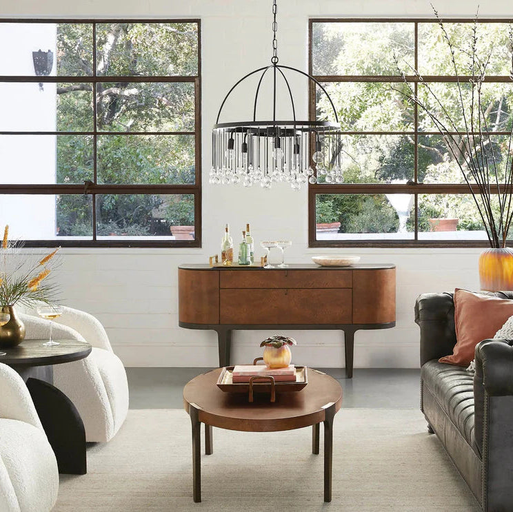 Aubrey Crystal Ball Round Chandelier