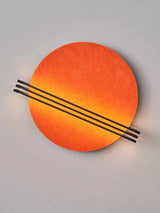 Abstract Sunrise Felt Wall Sconce