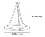 Alabaster Halo Pendant Light