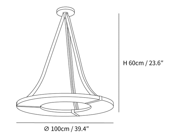 Alabaster Halo Pendant Light