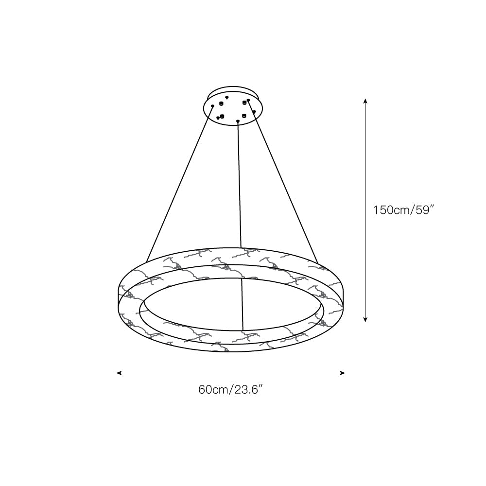 Alabaster Alabaster Ring Chandelier