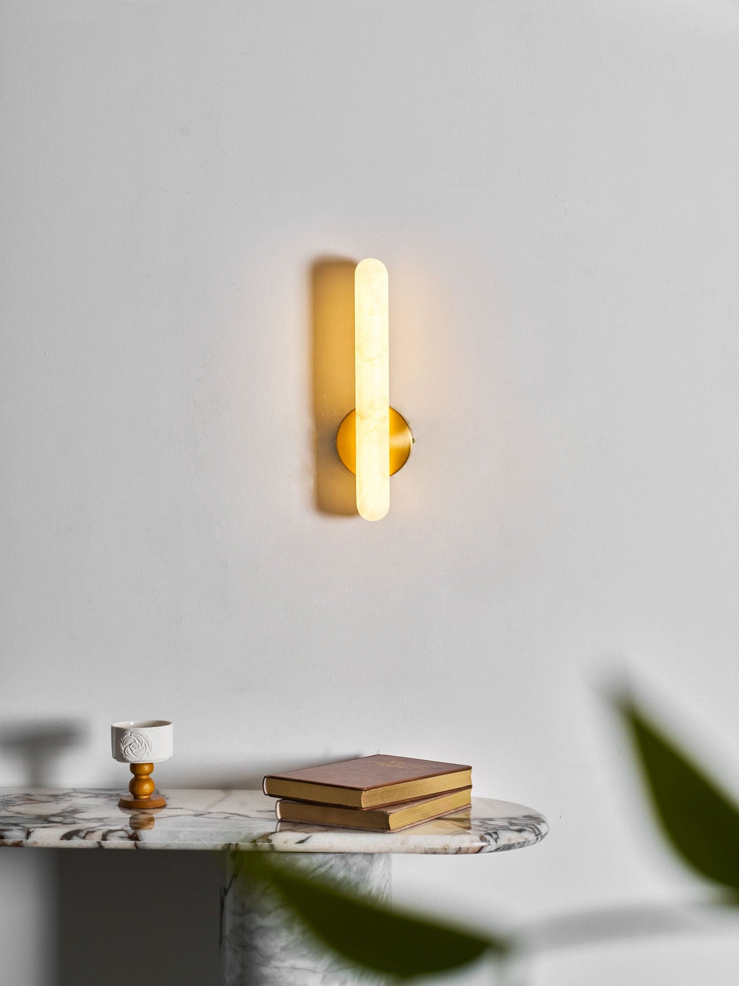 Alabaster Rod Sconce