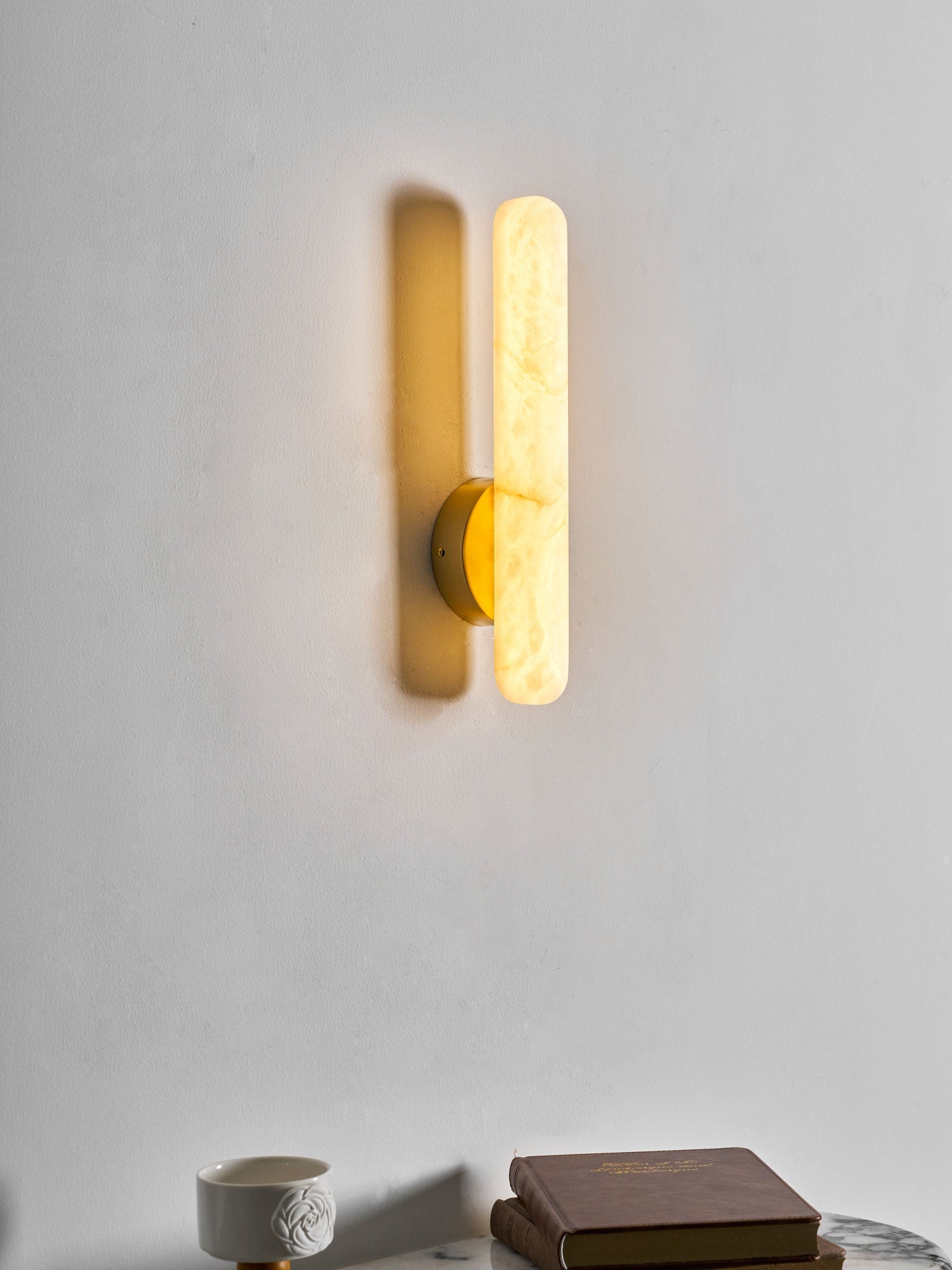 Alabaster Rod Sconce