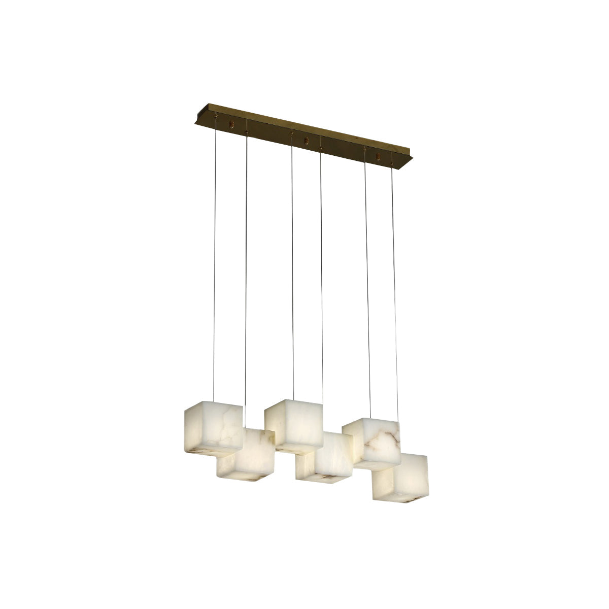 Alabaster Box Linear Chandelier