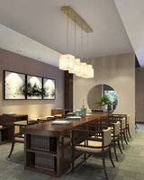 Alabaster Box Linear Chandelier