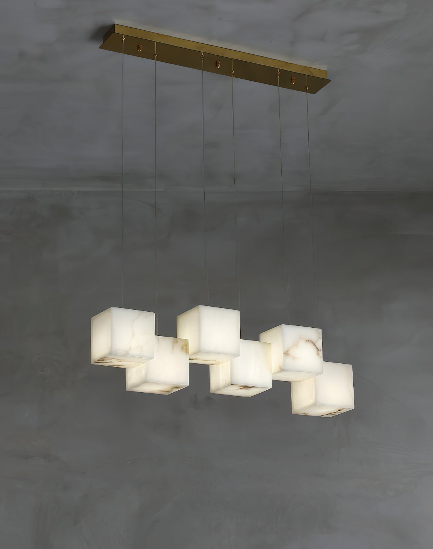 Alabaster Box Linear Chandelier