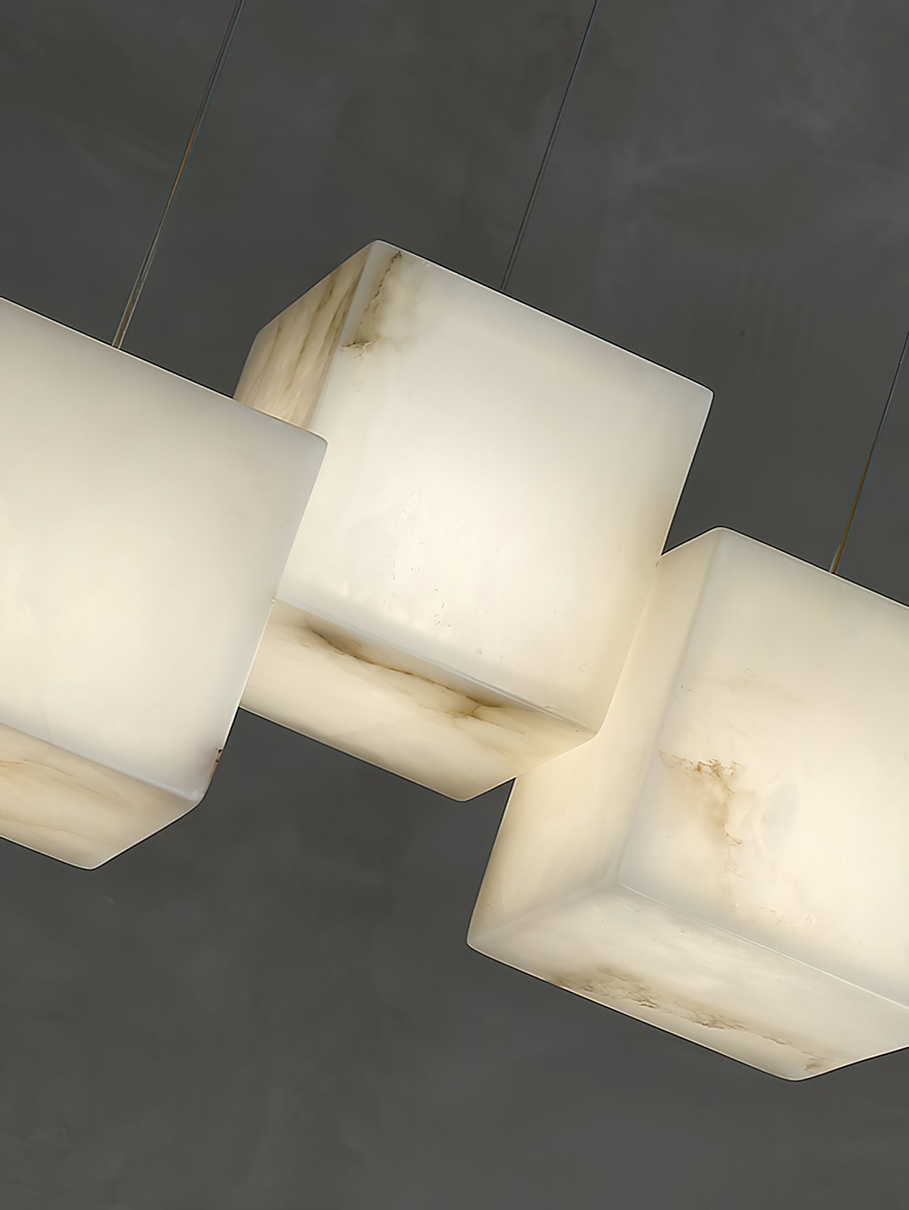 Alabaster Box Linear Chandelier