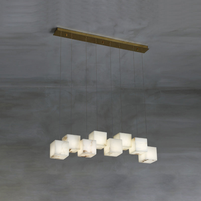 Alabaster Box Linear Chandelier