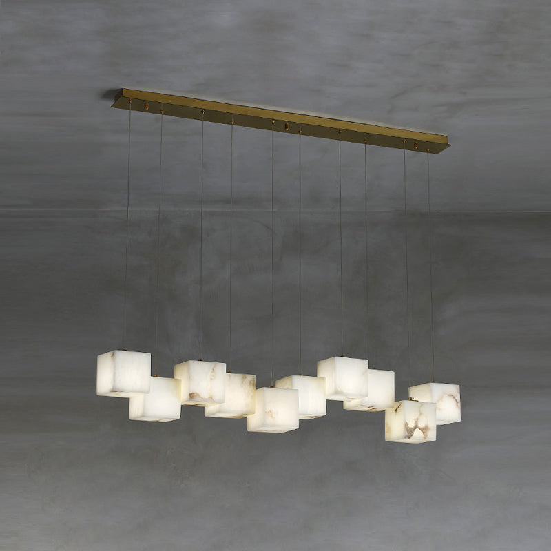Alabaster Box Linear Chandelier