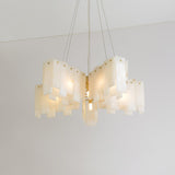 Alabaster Cascade Tiered Chandelier