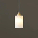 Alabaster Cylinder Cluster Chandelier