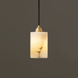 Alabaster Cylinder Cluster Chandelier