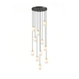 Alabaster Cylinder Cluster Chandelier