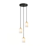 Alabaster Cylinder Cluster Chandelier