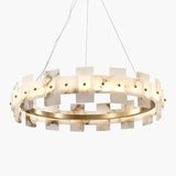 Alabaster Halo Chandelier
