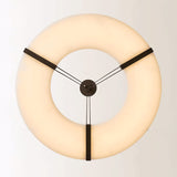 Alabaster Halo Pendant Light