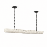 Alabaster Linear Chain Pendant Lamp