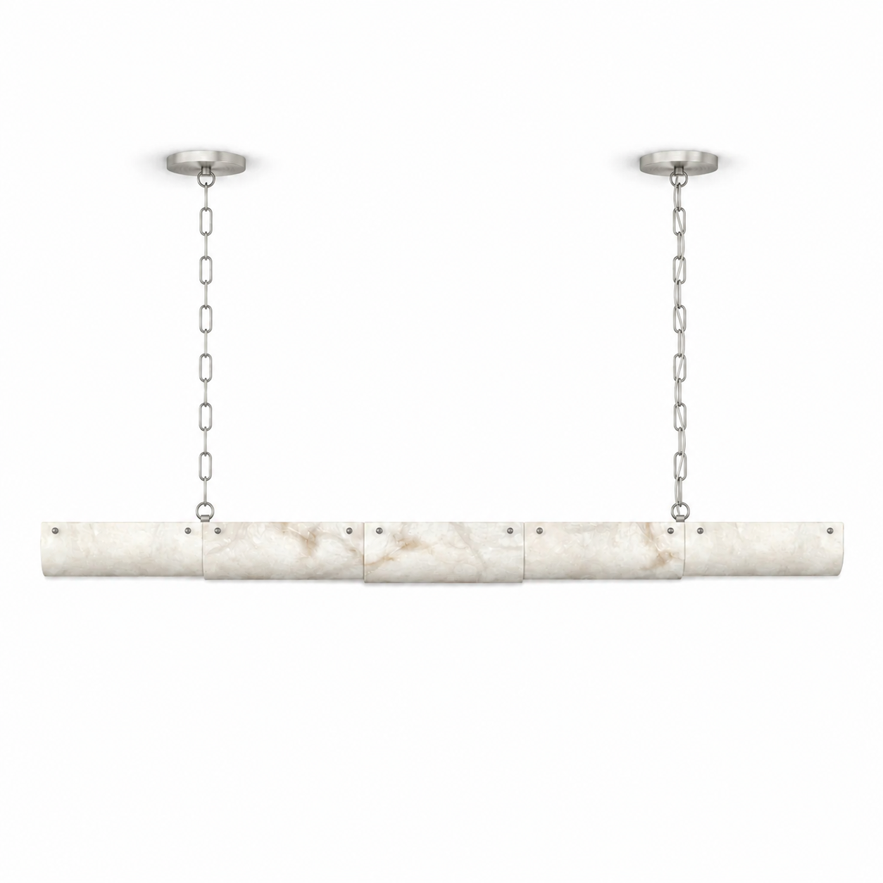 Alabaster Linear Chain Pendant Lamp