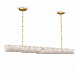 Alabaster Linear Chain Pendant Lamp