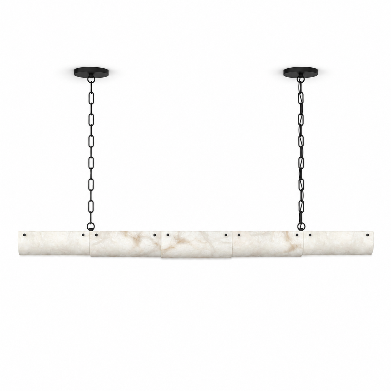 Alabaster Linear Chain Pendant Lamp