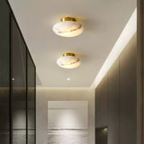 Alabaster Oval Flush Mount