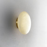 Alabaster Oval Flush Mount