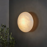 Alabaster Oval Flush Mount