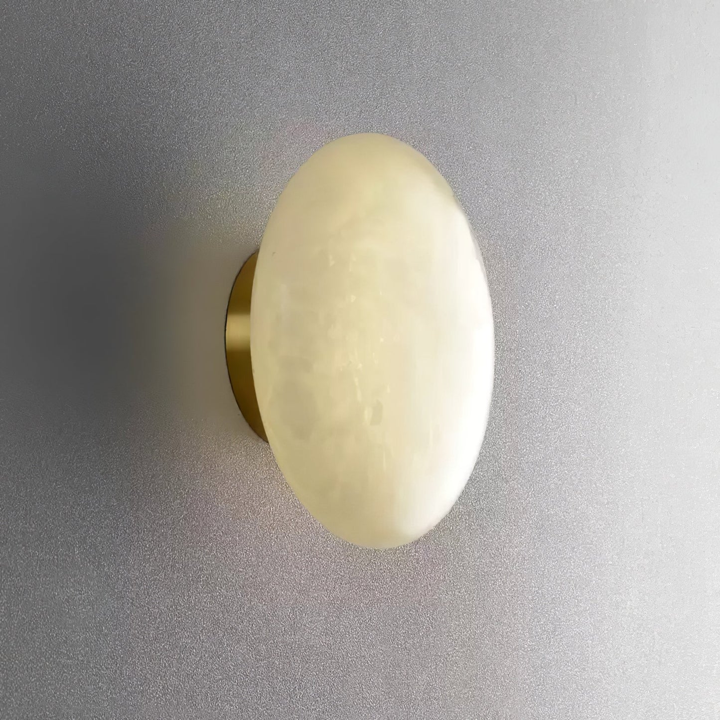 Alabaster Oval Flush Mount