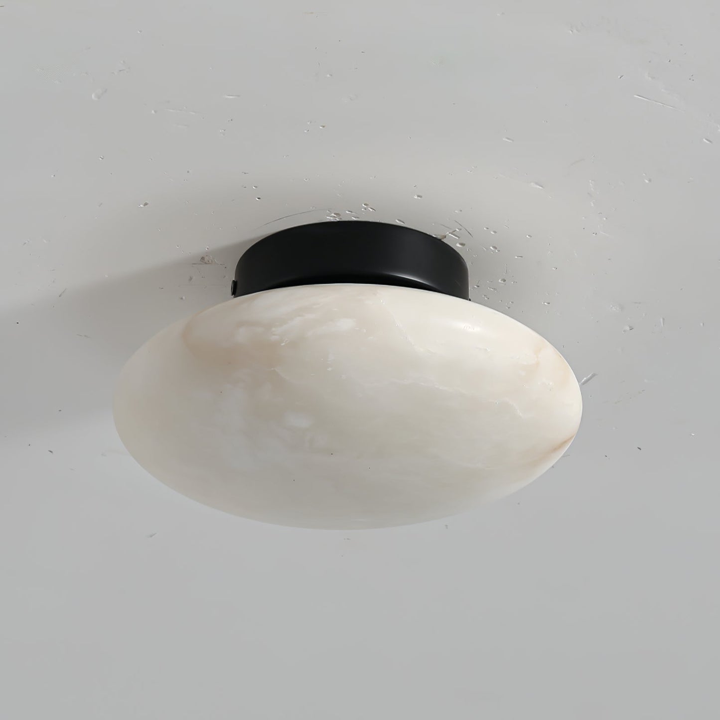 Alabaster Oval Flush Mount