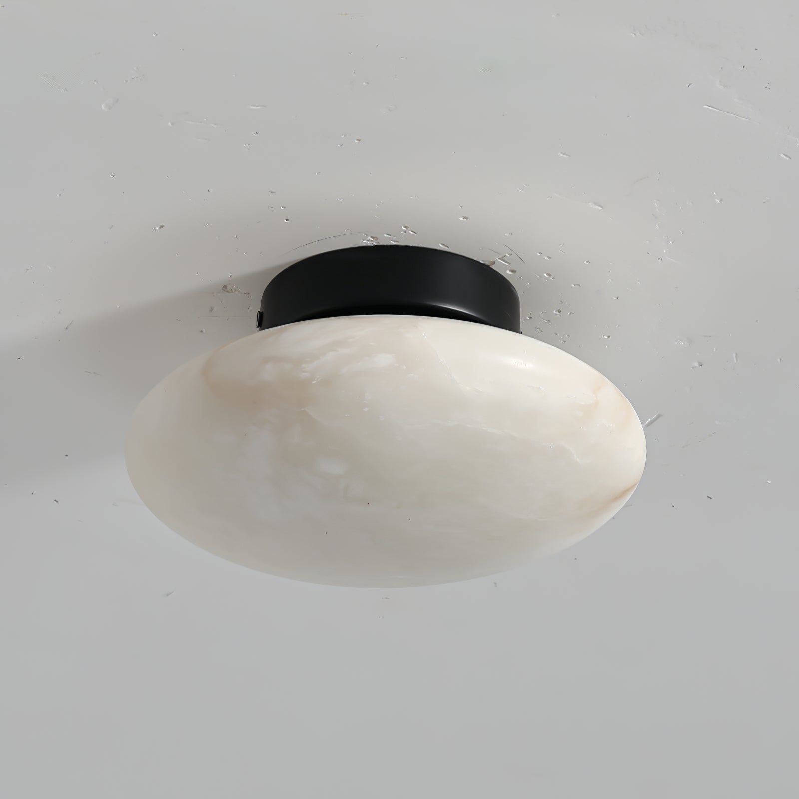 Alabaster Oval Flush Mount