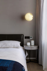 Alabaster Oval Flush Mount