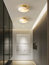 Alabaster Oval Flush Mount