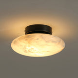 Alabaster Oval Flush Mount