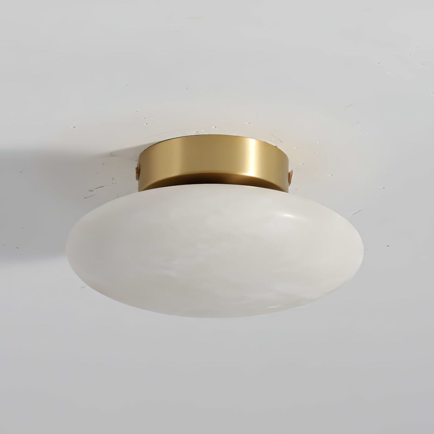 Alabaster Oval Flush Mount