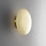 Alabaster Oval Flush Mount