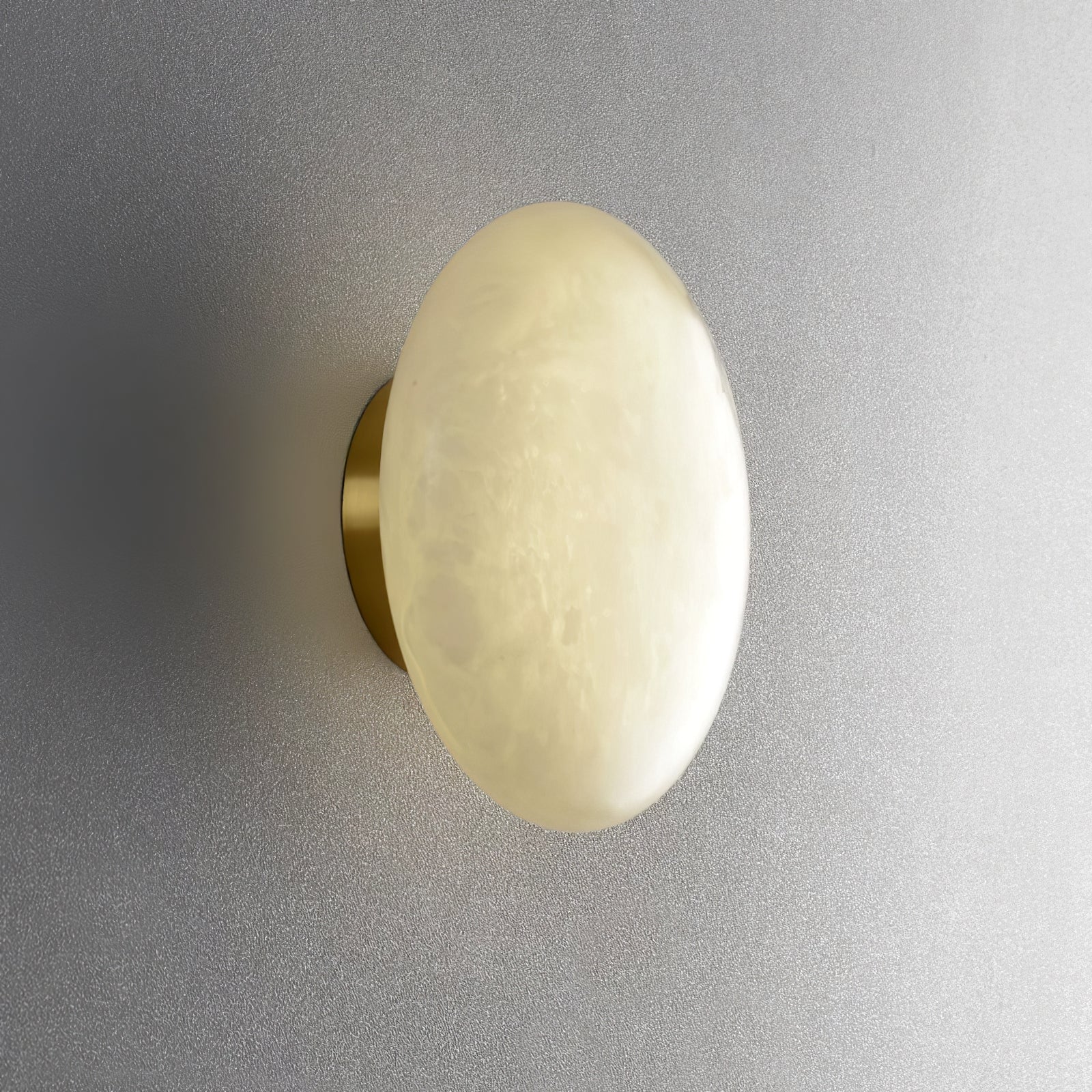 Alabaster Oval Flush Mount