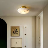 Alabaster Oval Flush Mount