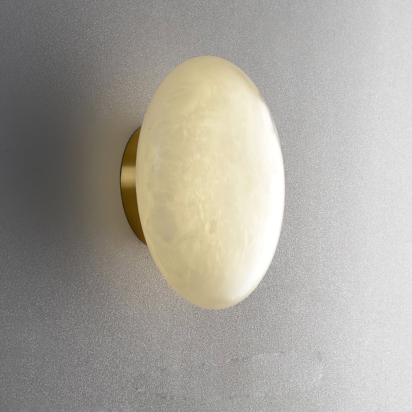 Alabaster Oval Flush Mount
