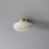 Alabaster Oval Flush Mount